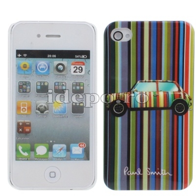 Husa iPhone 4S, 4 <br> Paul Smith By Mini <br> Accesorii iPhone  4