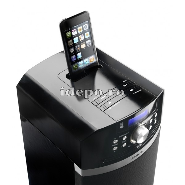 Lenco iPT-223 <br> 3D DVD Sound Tower <br> Sistem audio iPhone, iPod
