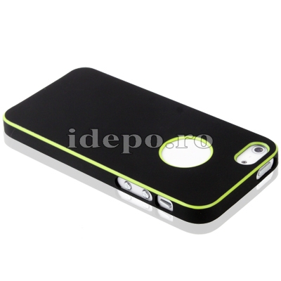 Husa iPhone 5S, 5 <br> Duo Shield Black<br> Accesorii iPhone 5, 5S
