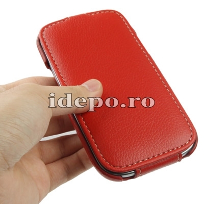Husa Samsung Galaxy S3 I9300<br> Melko Jacka Red<br>  Luxury Hand Made