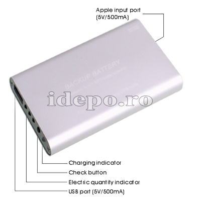 Baterie acumulator iPhone, iPad, BlackBerry, Samsung 2000mAh  