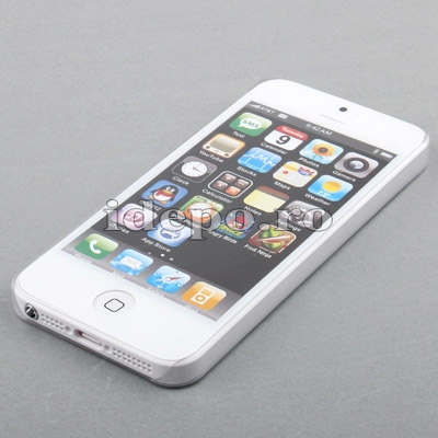 Husa iPhone 5S, 5 <br> Crystal Clear White<br> Ultra Thin