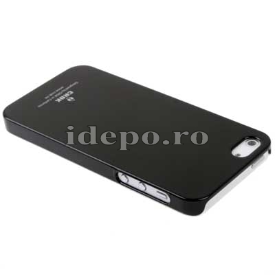 Husa iPhone 5S, 5 <br>  Crok Ultra Slim Black<br> + Folie protectie ecran