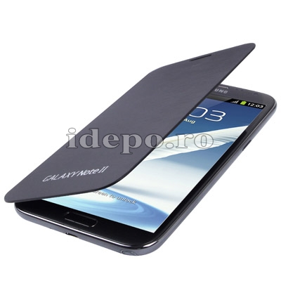 Husa Samsung Galaxy Note 2 N7100, N7110 + Carcasa spate  <br>  Samsung Original Black