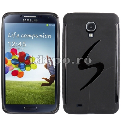 Husa Samsung Galaxy S4 i9500<br> TPU Silicon Black<br> Accesorii Samsung Galaxy S4