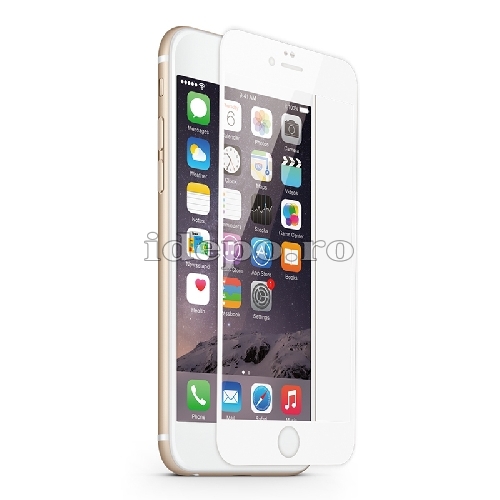 Folie protectie sticla securizata <br> Tempered Glass iPhone 6 Plus, 6S PLUS - WHITE