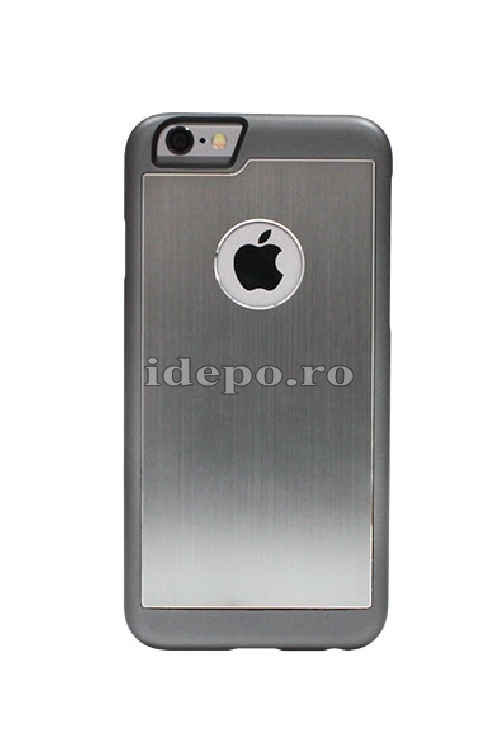 Husa iPhone 6, 6S <br> Carcasa spate aluminiu - GRAY