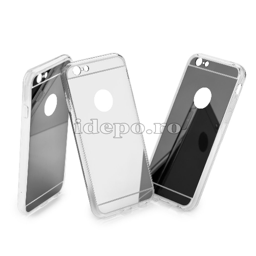 Husa iPhone 5/5S/5SE <br> Husa iPhone TPU - Mirror Argintiu <br> Accesorii iPhone 5/5S/5SE