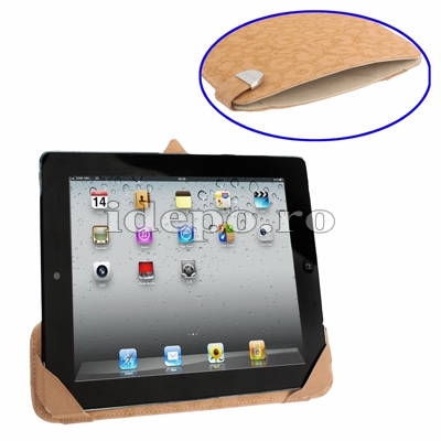 Husa iPad, iPad2 <br> Rovere Exclusive - Brown <br> Functie de hibernare