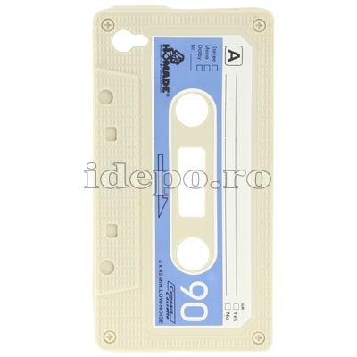 Husa iPhone 4,4S  <br> Audio Tape White<br> Accesorii iPhone 4S